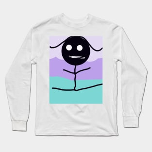 Ballet Dancer Stick Figure Long Sleeve T-Shirt